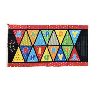 Moda Fabric Beary Happy Birthday Banner by Berenstain Bears Fabric Panel 55520